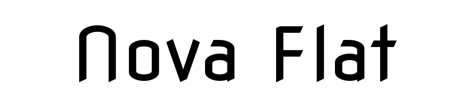 Nova Flat cкачати шрифт безкоштовно